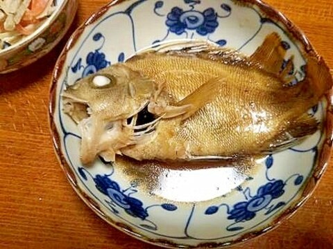 フライパンで　コロダイの煮付け